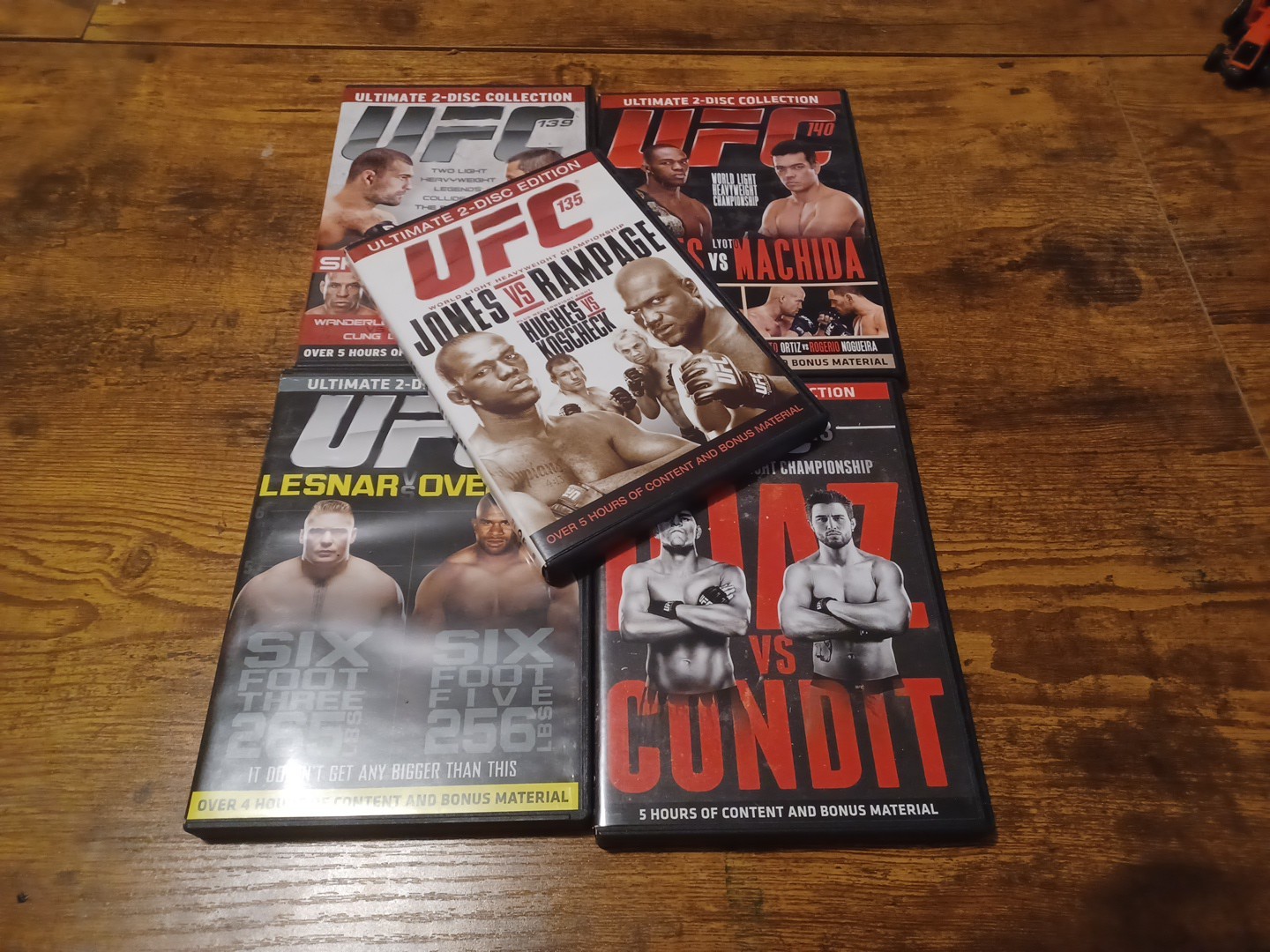 Ultimate Fighting Championship 135, 139, 140, 141, 143 DVD Lot