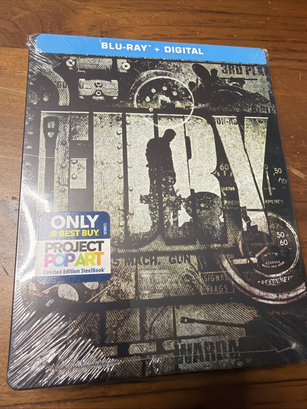 Fury Blu-ray SteelBook Best Buy OOP Limited Edition (Region A) Brand New