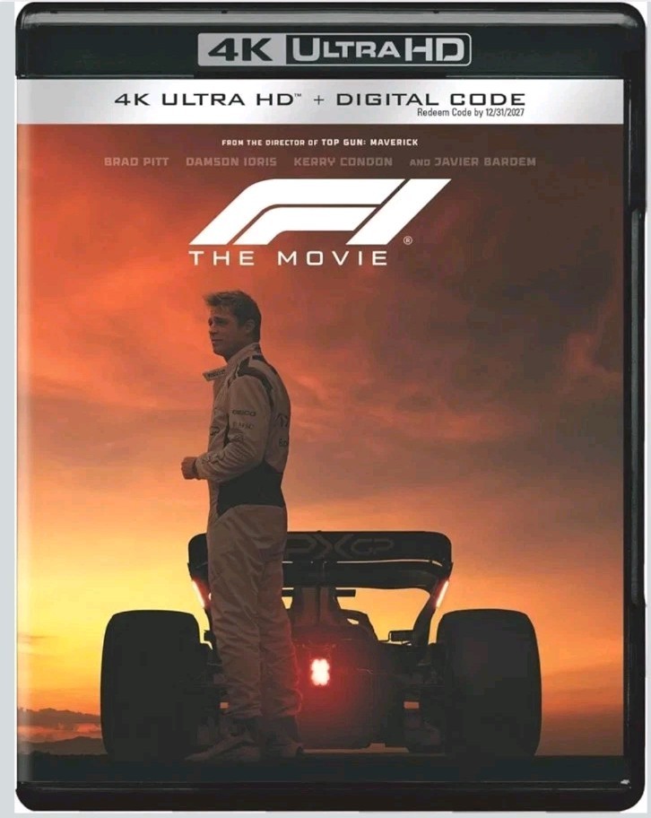 F1 The Movie (4k Ultra HD + Digital Code, 2025) w Slipcover – BRAND NEW/SEALED!
