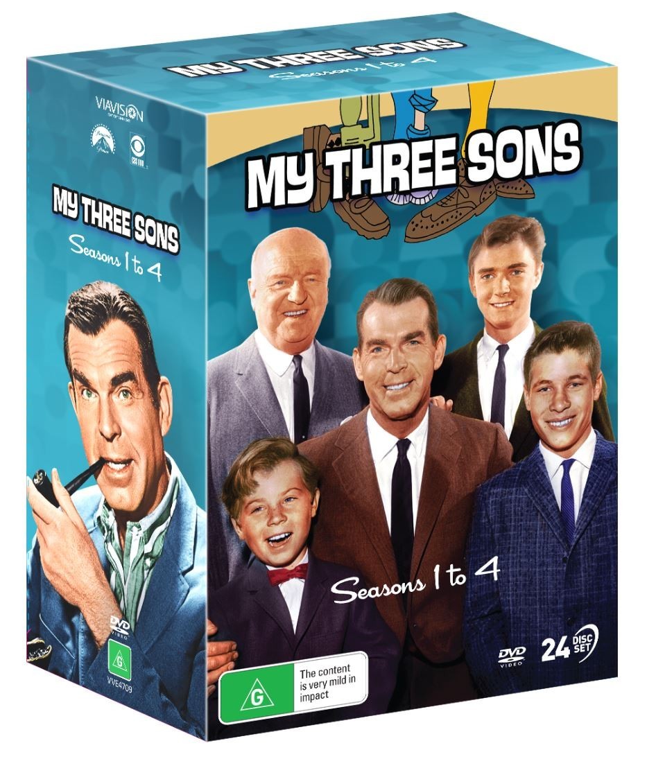 MY THREE SONS Seasons 1-4 24 DVD Set NEW (USA Compatible)