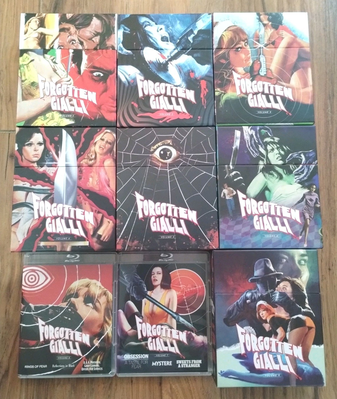 Forgotten Gialli/Vinegar Syndrome/Blu Ray/1-9/Italian/Horror/Sleaze/Exploitation