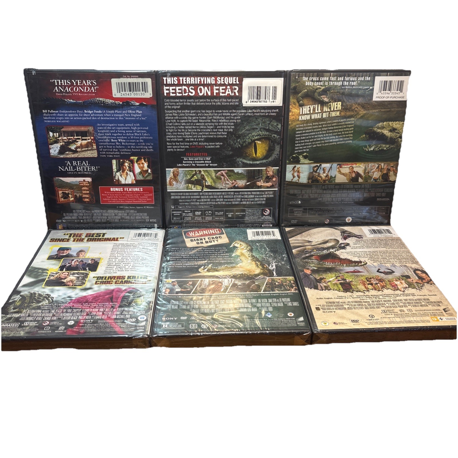 Lake Placid 1-6 DVD Collection 1 2 3 4 5 6 Brand New Sealed