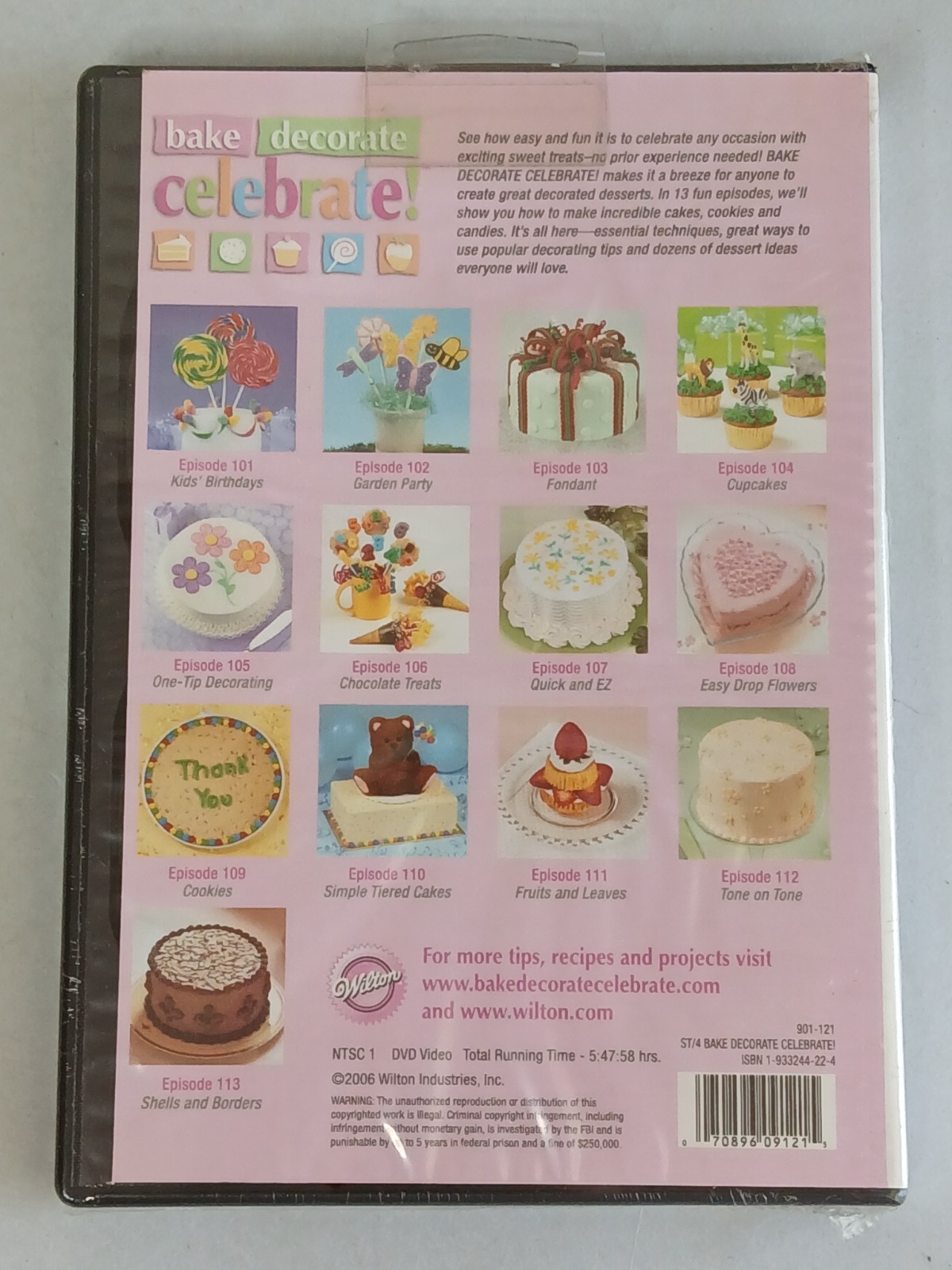 Wilton BAKE DECORATE CELEBRATE Complete 1st & 3rd Season 2 DVD Sets NOS Sealed