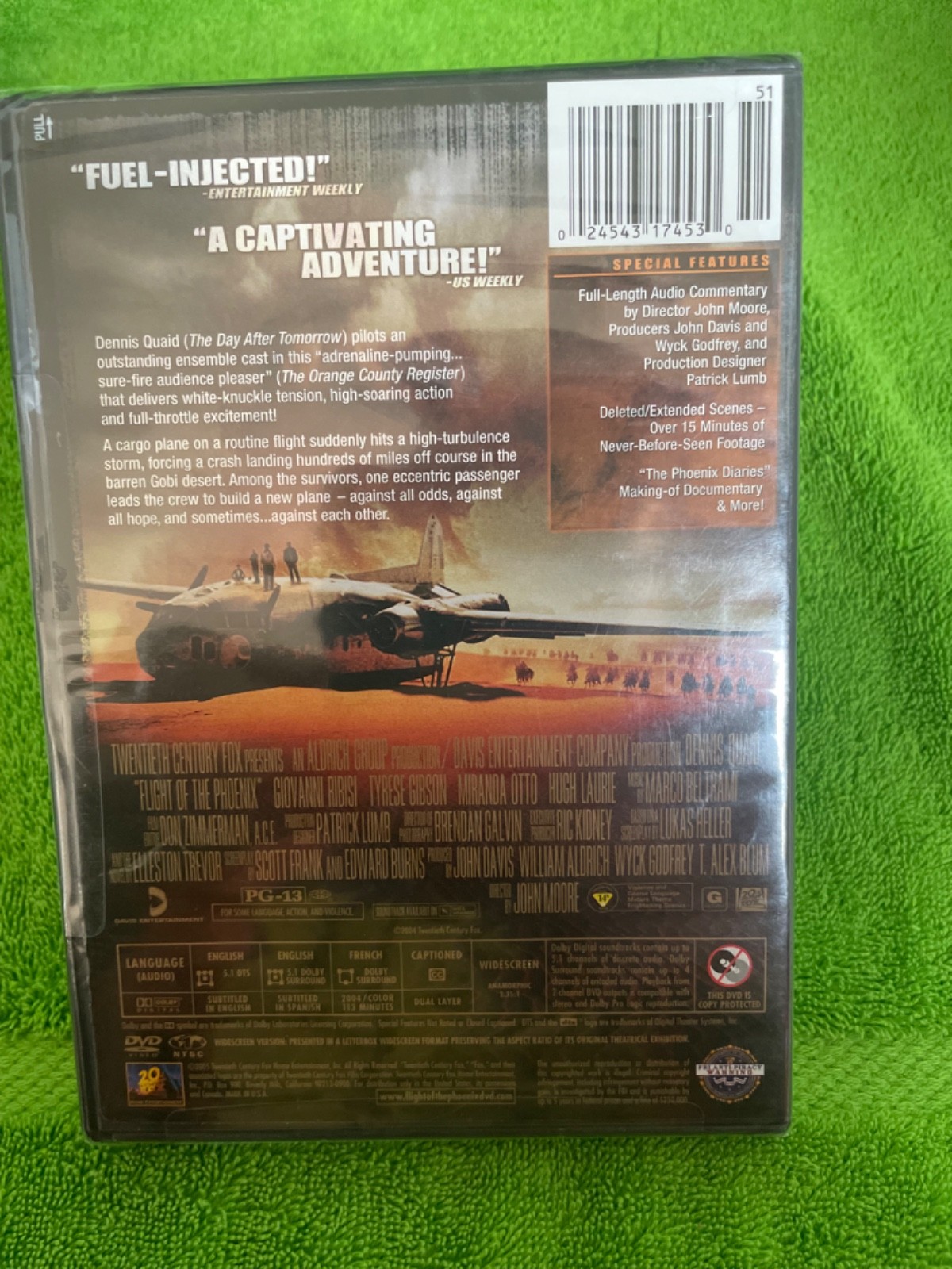 DVD The Flight of the Phoenix widescreen BRAND NEW Dennis Quaid Giovanni Ribisi