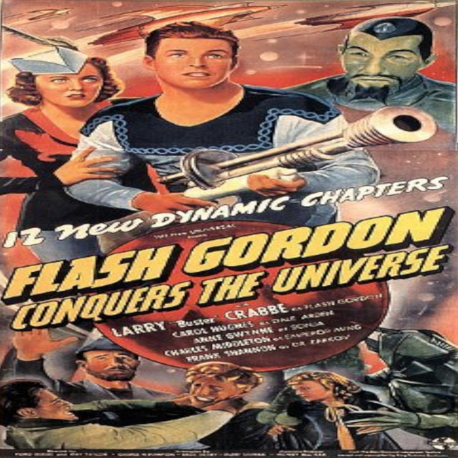Flash Gordon Conquers The Universe(1940) Adventure Serial In Color Mini Video !!