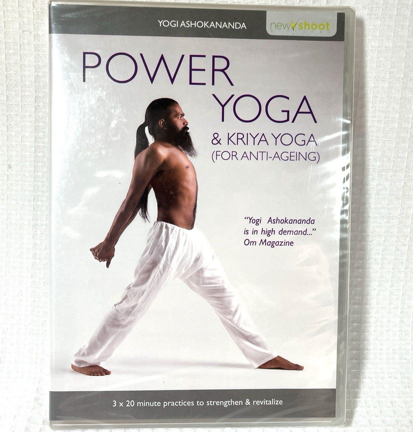 Yogi Ashokananda DVD Power Yoga & Kriya Yoga for Anti-Aging 90 minutes NEW