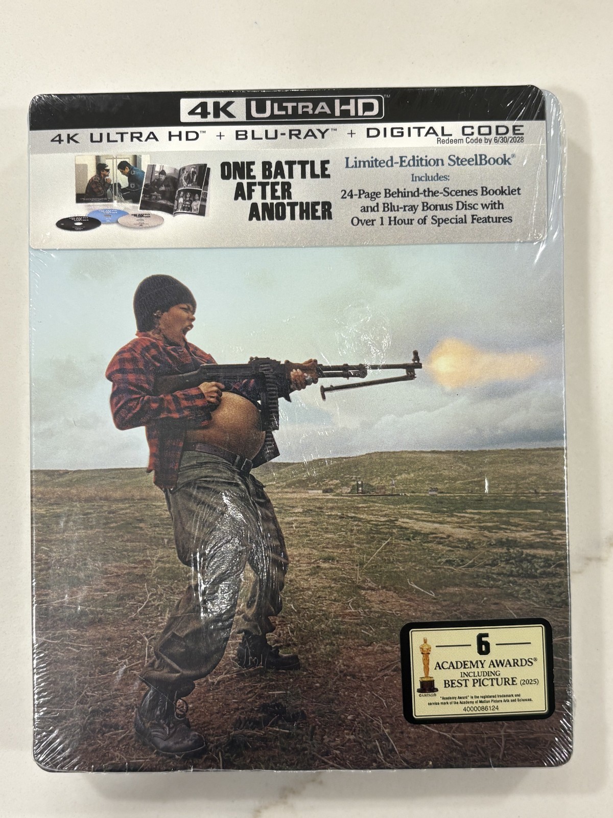 One Battle After Another Steelbook 4K Ultra HD + Blu Ray + Digital + Booklet