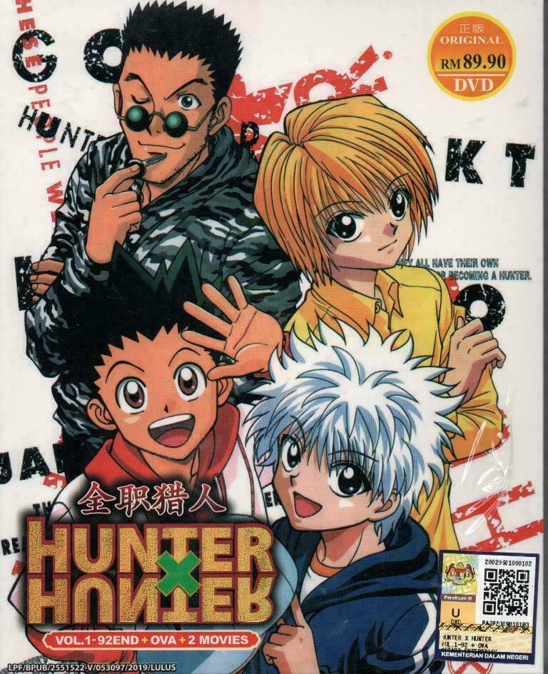 HUNTER X HUNTER (1999) SEASON 1 Vol.1-92 End + OVA + 2 MOVIE ANIME DVD ENG SUBS