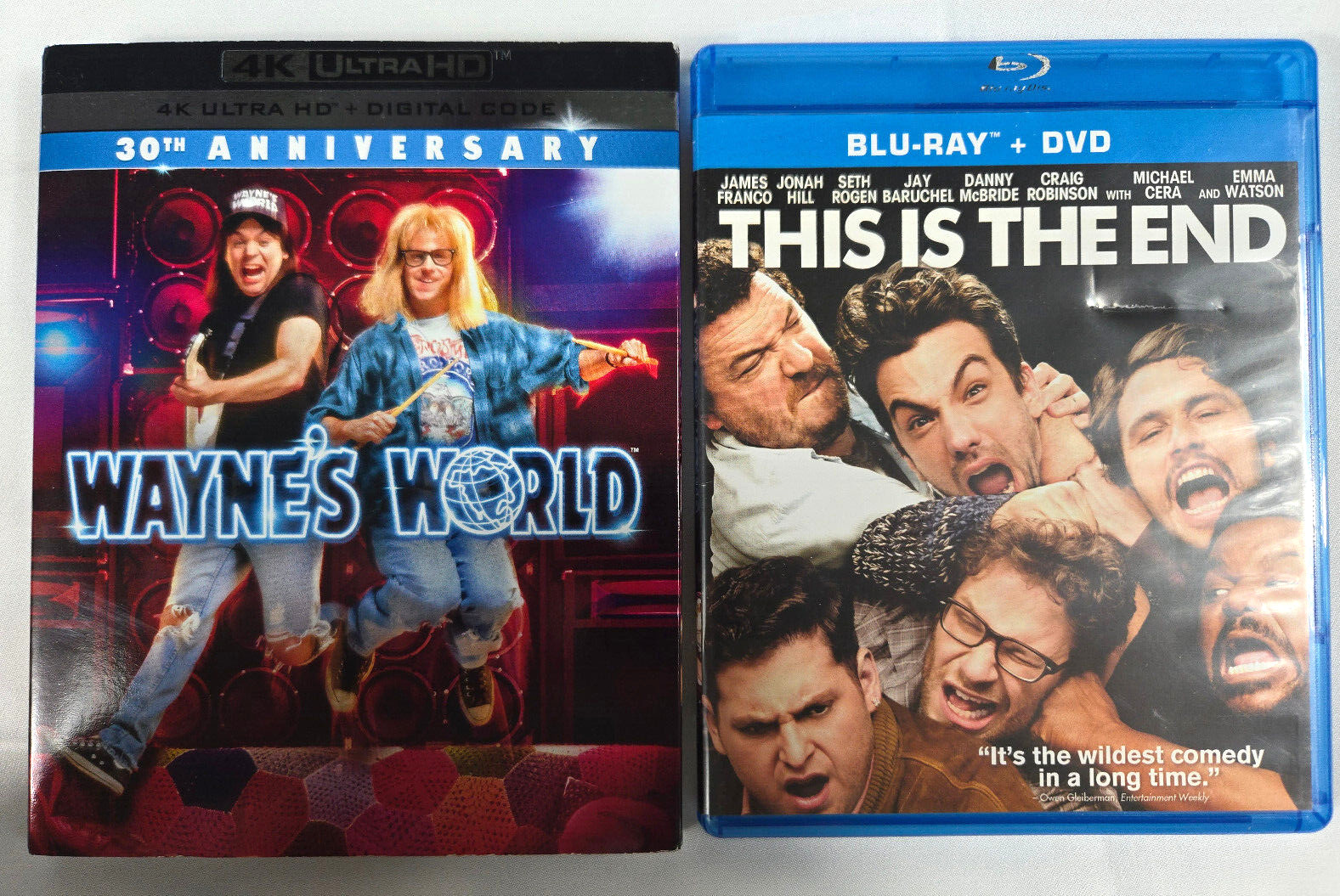 Wayne’s World (1992) 4K+Digital+Slip Cover New/Bonus Bluray This is the End Used