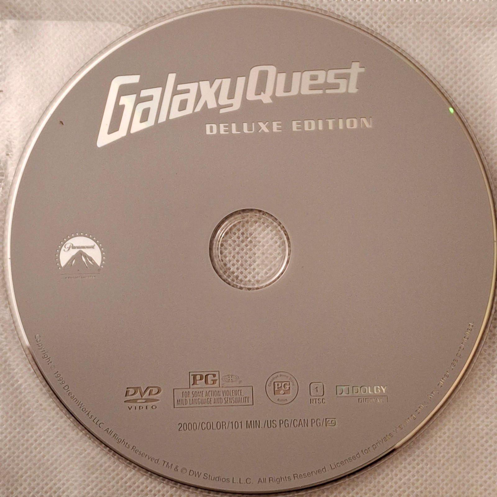 Galaxy Quest DVD Deluxe Ed Tim Allen Sigourney Weaver Alan Rickman DISC ONLY
