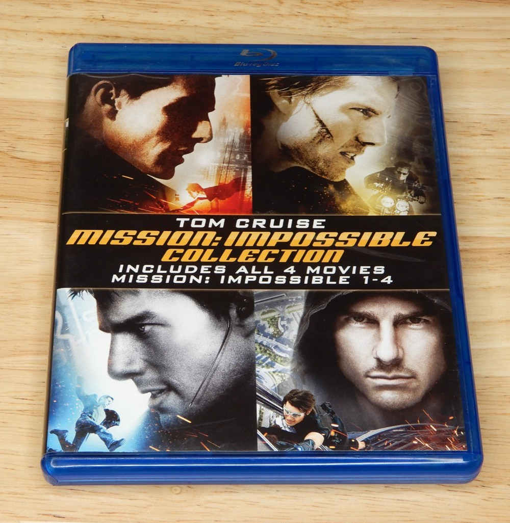 Mission: Impossible 1-4 Collection (Blu-ray, 4 Disc Set) 1, 2, 3, Ghost Protocol