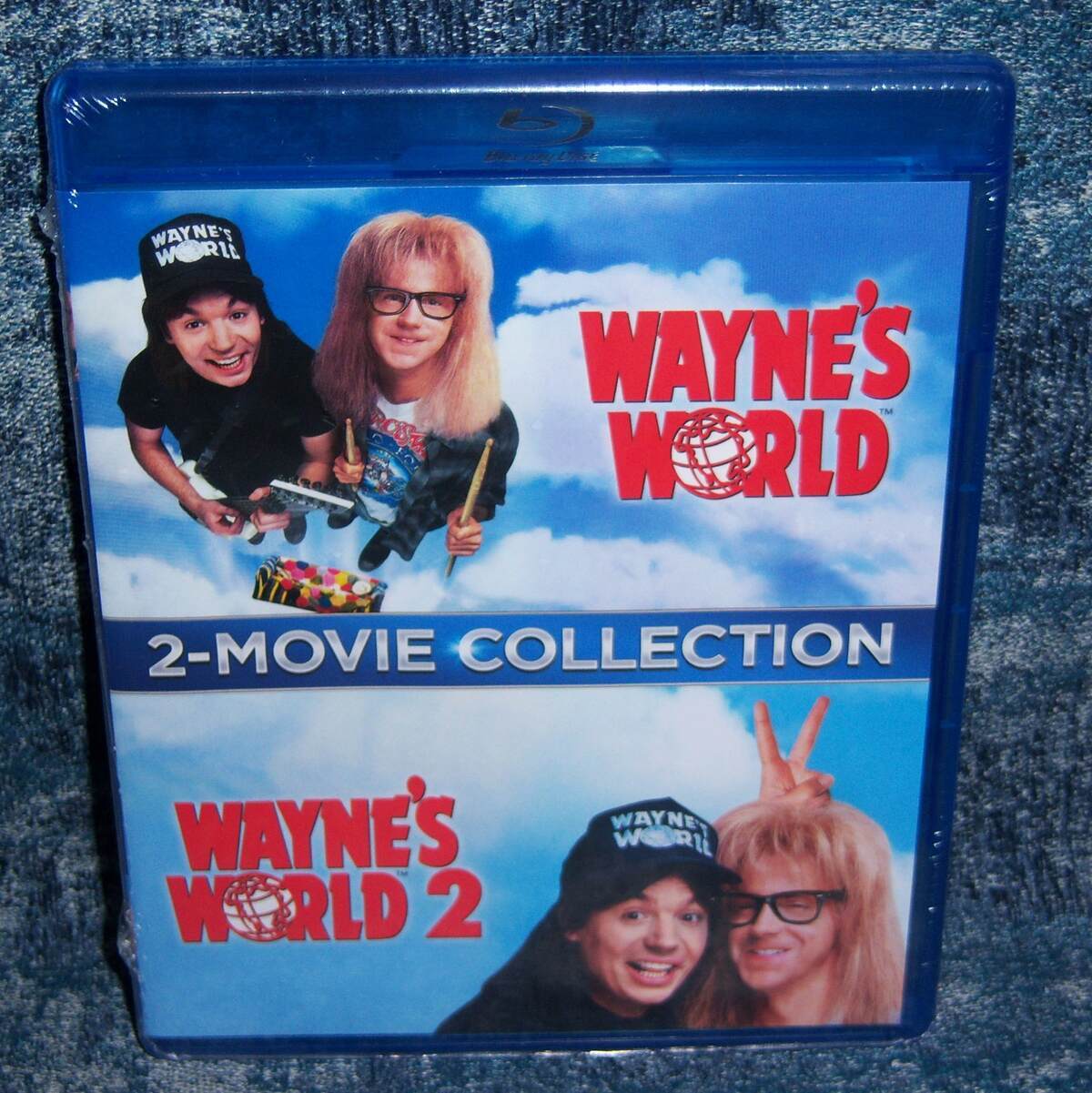 NEW WAYNE’S WORLD 1 & 2 DOUBLE FEATURE 2 FILM COMEDY MOVIE BLU RAY COLLECTION