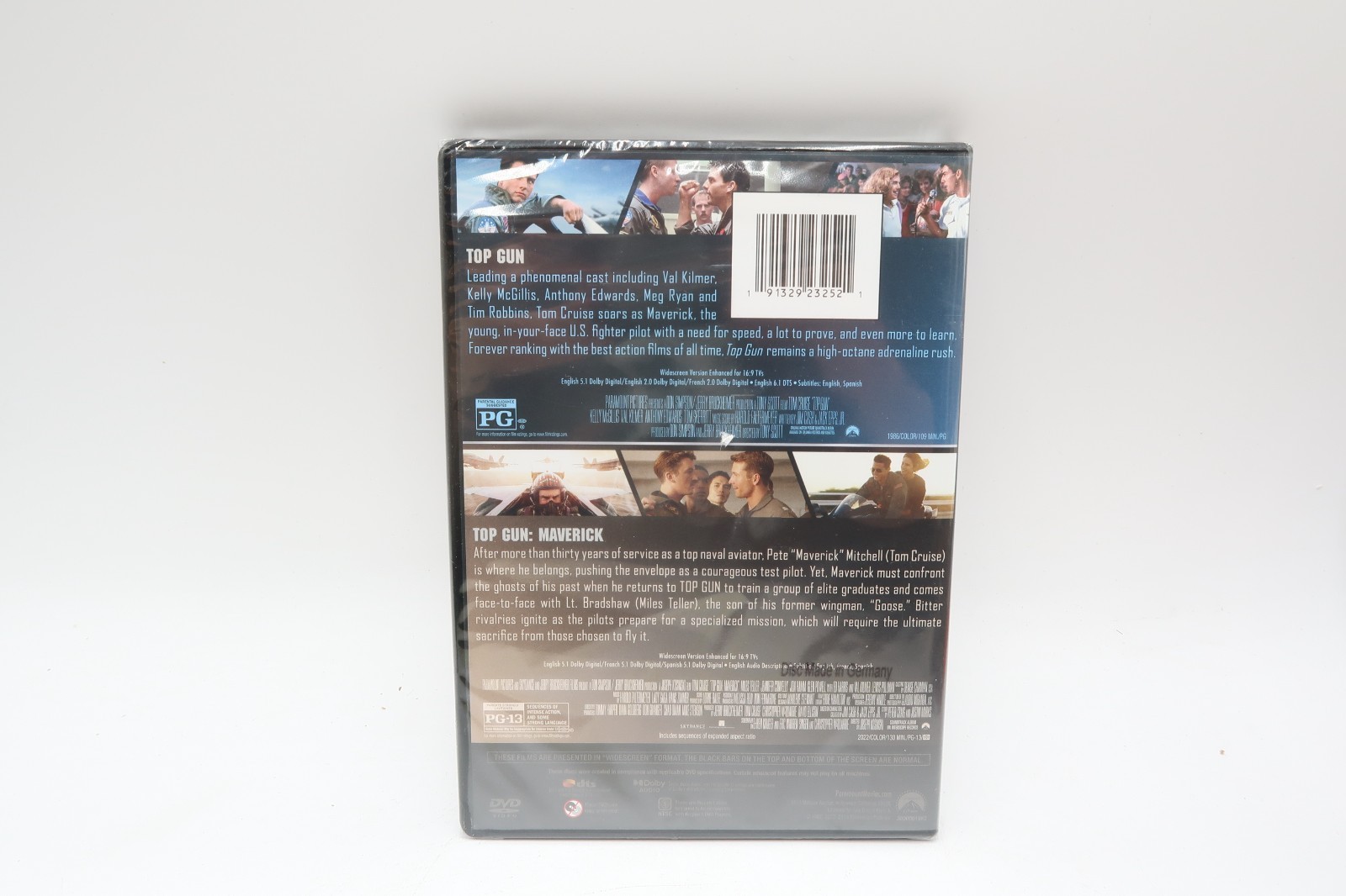 Top Gun / Top Gun: Maverick 2-Movie Collection (DVD) Miles Teller Tom Cruise NEW