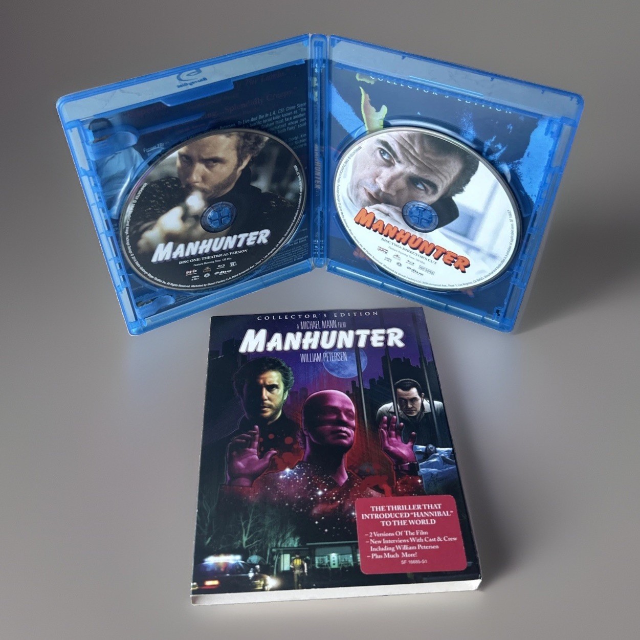 Manhunter (Blu-ray, 2016) 1986 Film Shout Factory Collector’s Edition +Slipcover