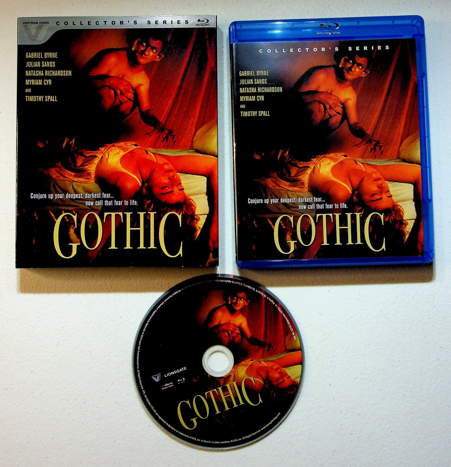 Gothic Blu-ray 1986 Vestron Video Collector’s Series Ken Russell Gabriel Byrne