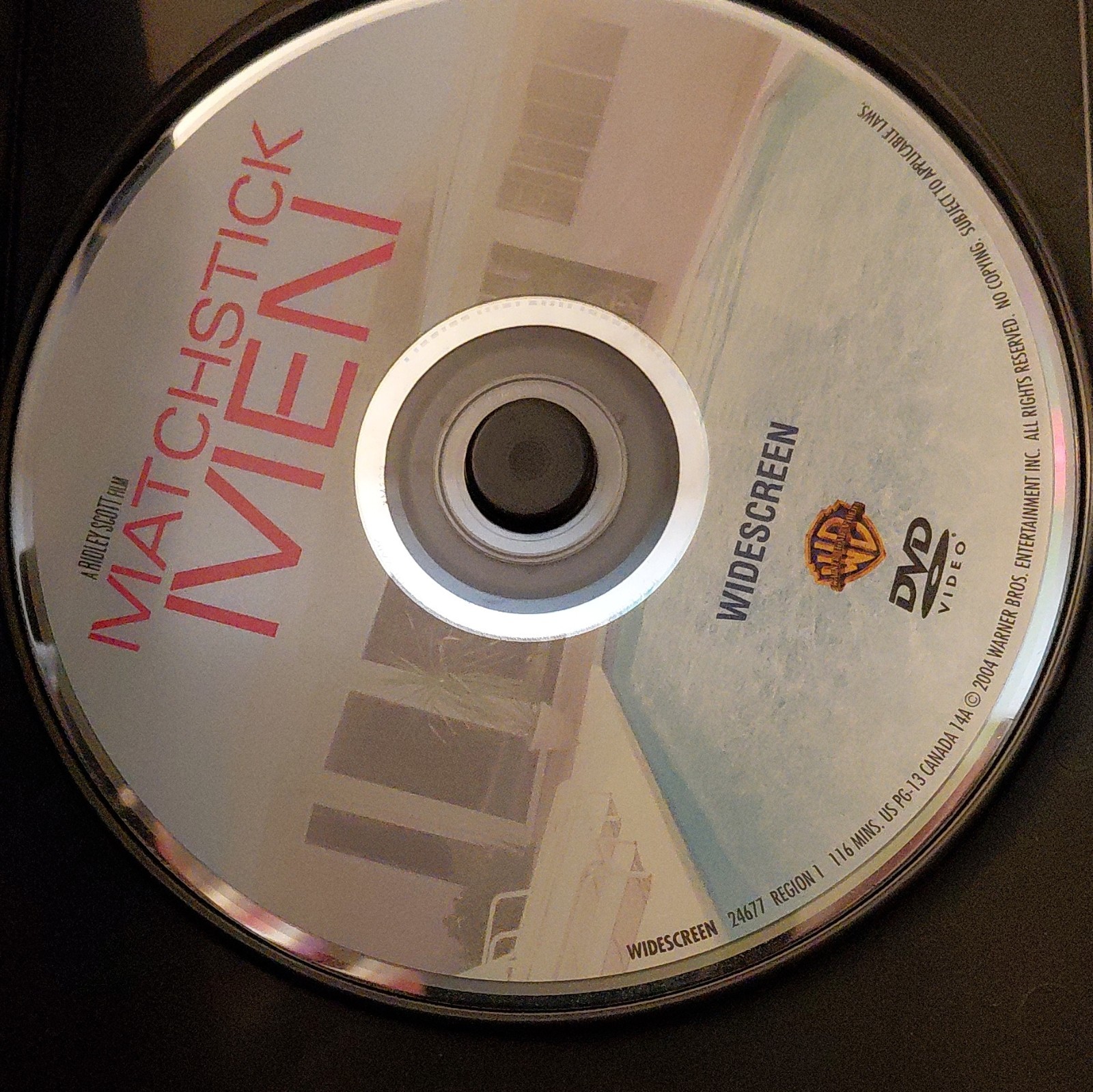 Warner Matchstick Men DVD 2003 Widescreen Commentary PG-13 R1 116 Min