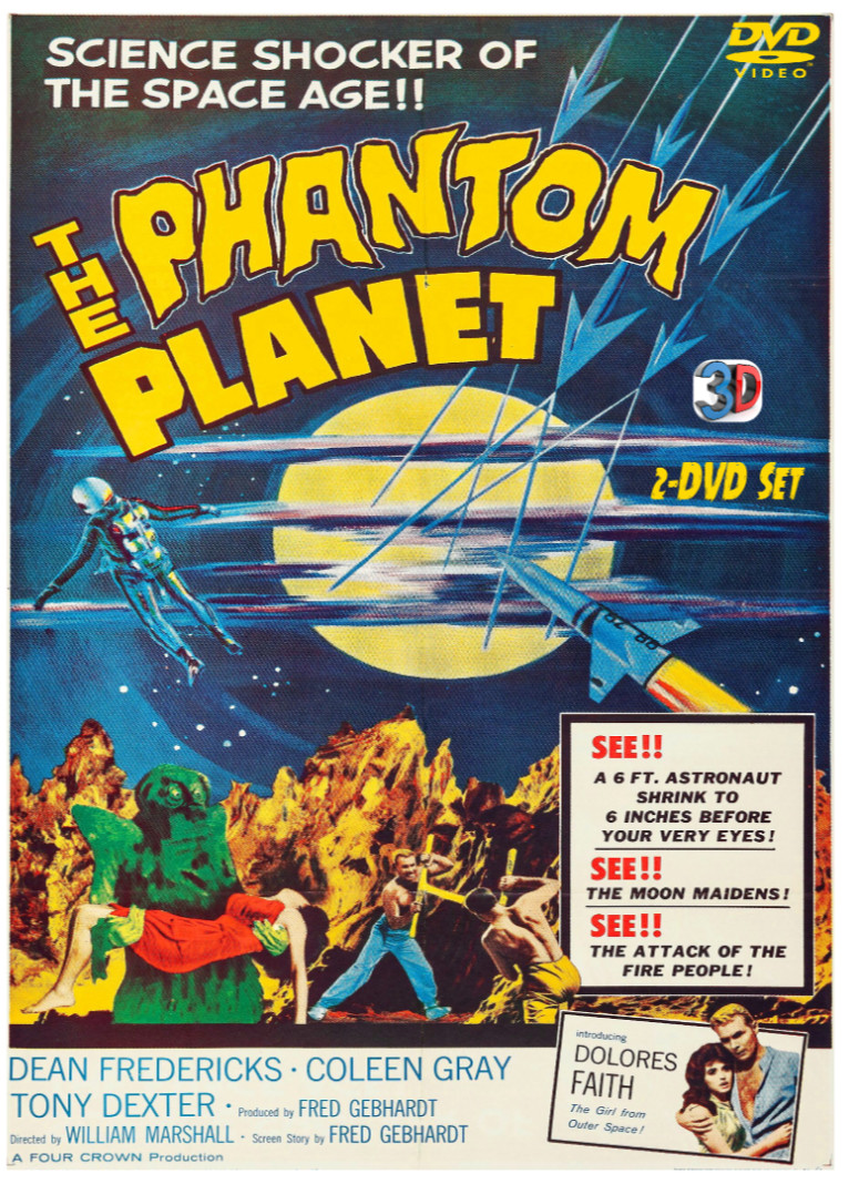 PHANTOM PLANET 1961 2-DVD set Sci-Fi classic Film Dean Fredericks Richard Kiel