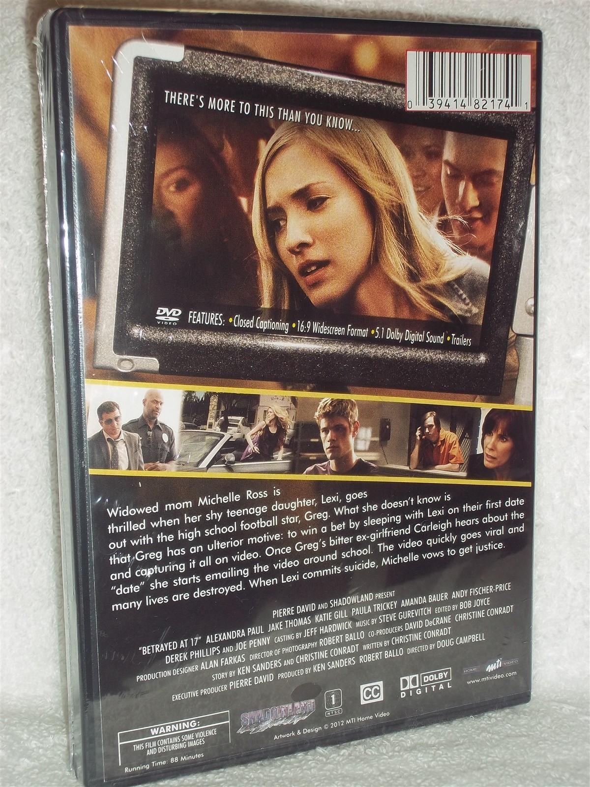 Betrayed at 17 (DVD, 2012) Alexandra Paul Jake Thomas Katie Gill thriller drama
