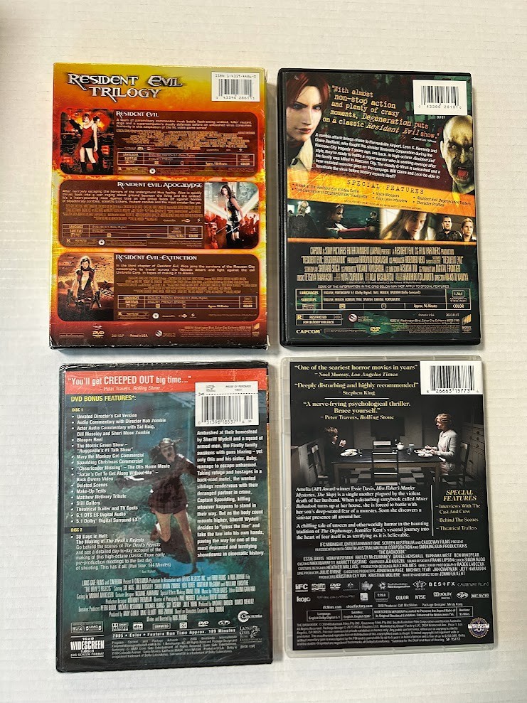 DVD Lot-04, 22 Horror Movies, The Purge, Resident Evil, The Cavern, Mama