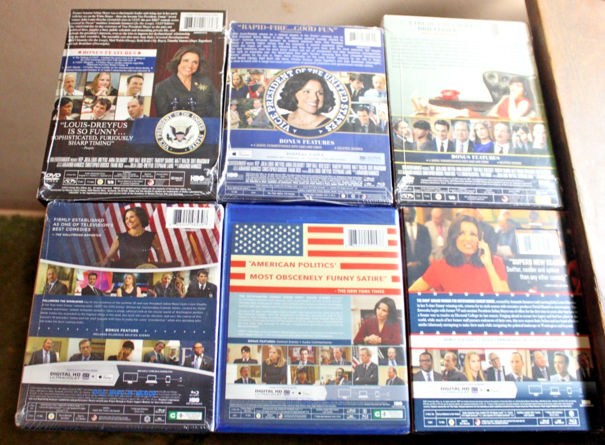 Veep: The Complete Seasons 1 2 3 4 5 6 Blu-ray & DVD Mixed Lot Brand New Sealed