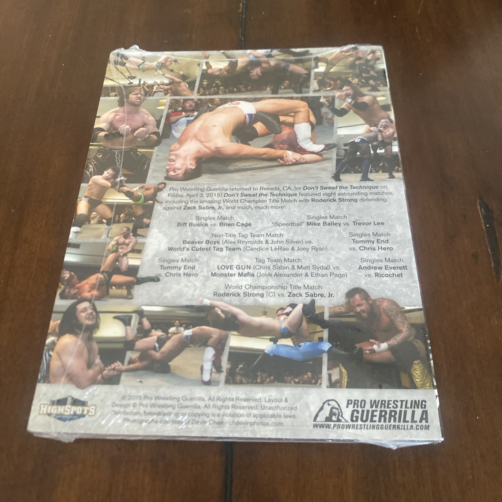 PWG – Dont Sweat The Technique : 4/3/15- -Brand New Wrestling Dvd