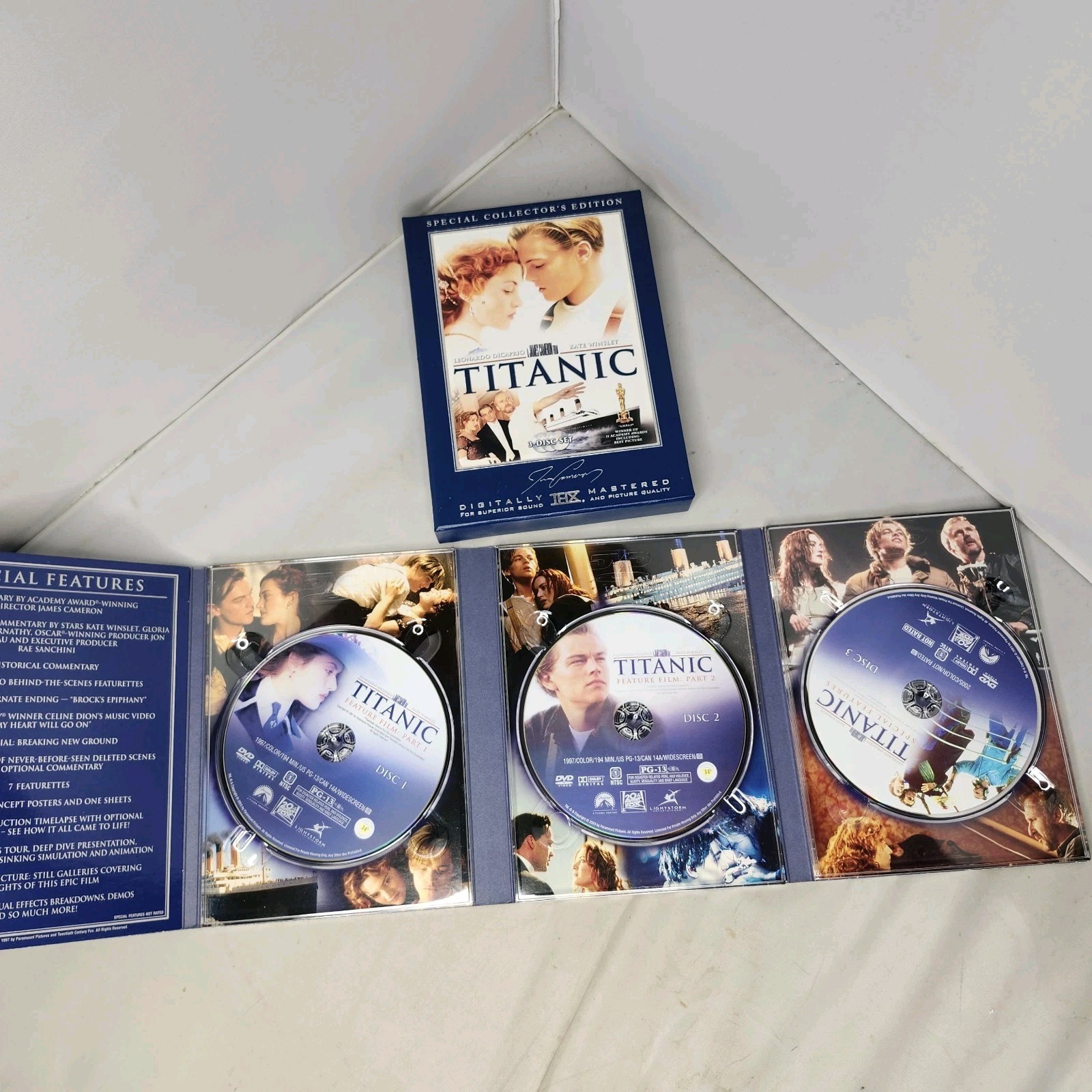 Titanic Special Collector’s Edition DVD 2005 3-Disc Box Set Leonardo DiCaprio