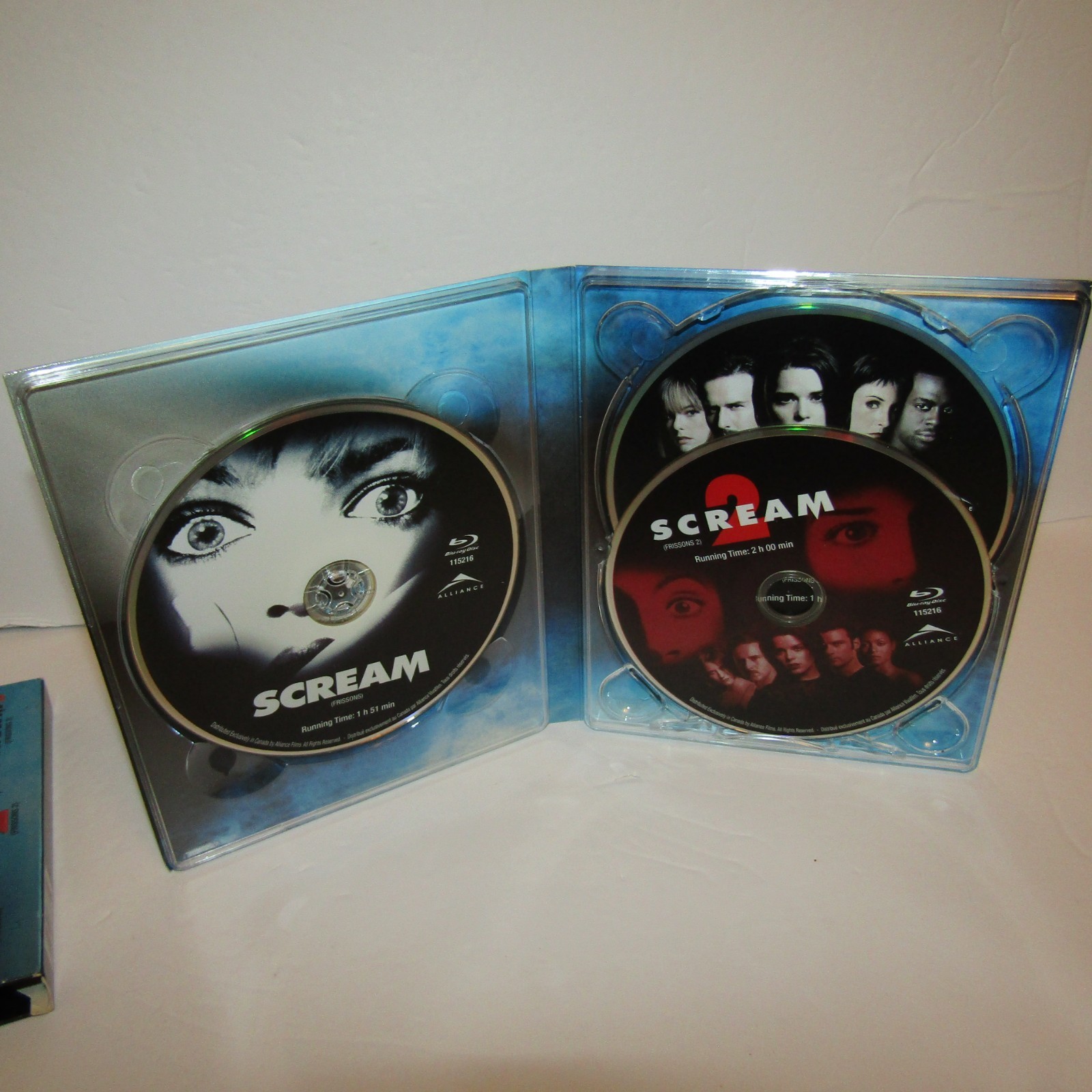 Scream Blu-ray Collection (Blu-ray Disc, 2010, Canadian) Movies 1-3 w/ Slipcover
