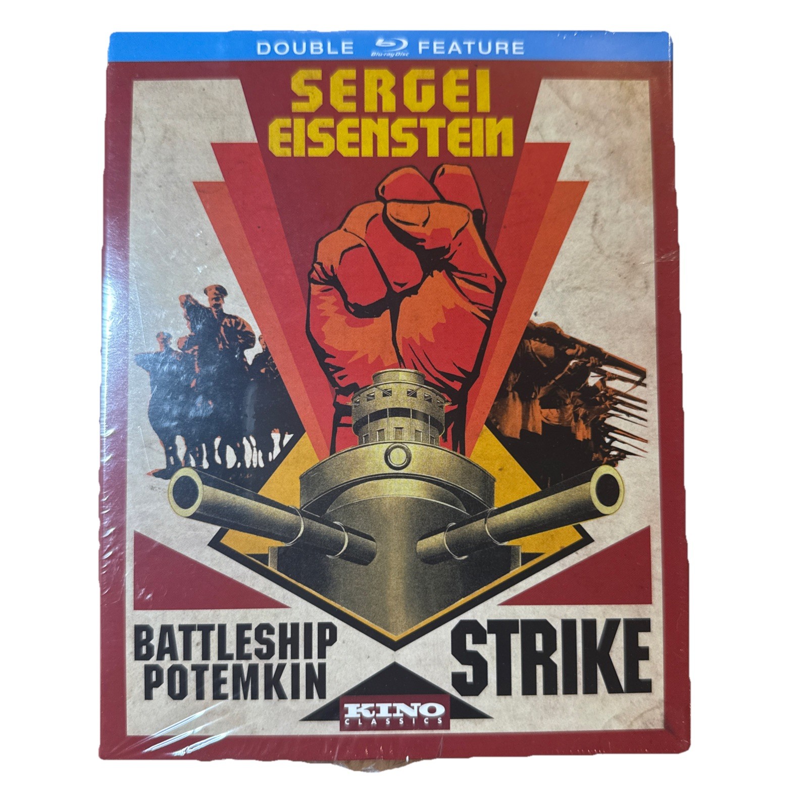 Sergei Eisenstein Double Feature: Battleship Potemkin/Strike Blu-ray w Slipcase