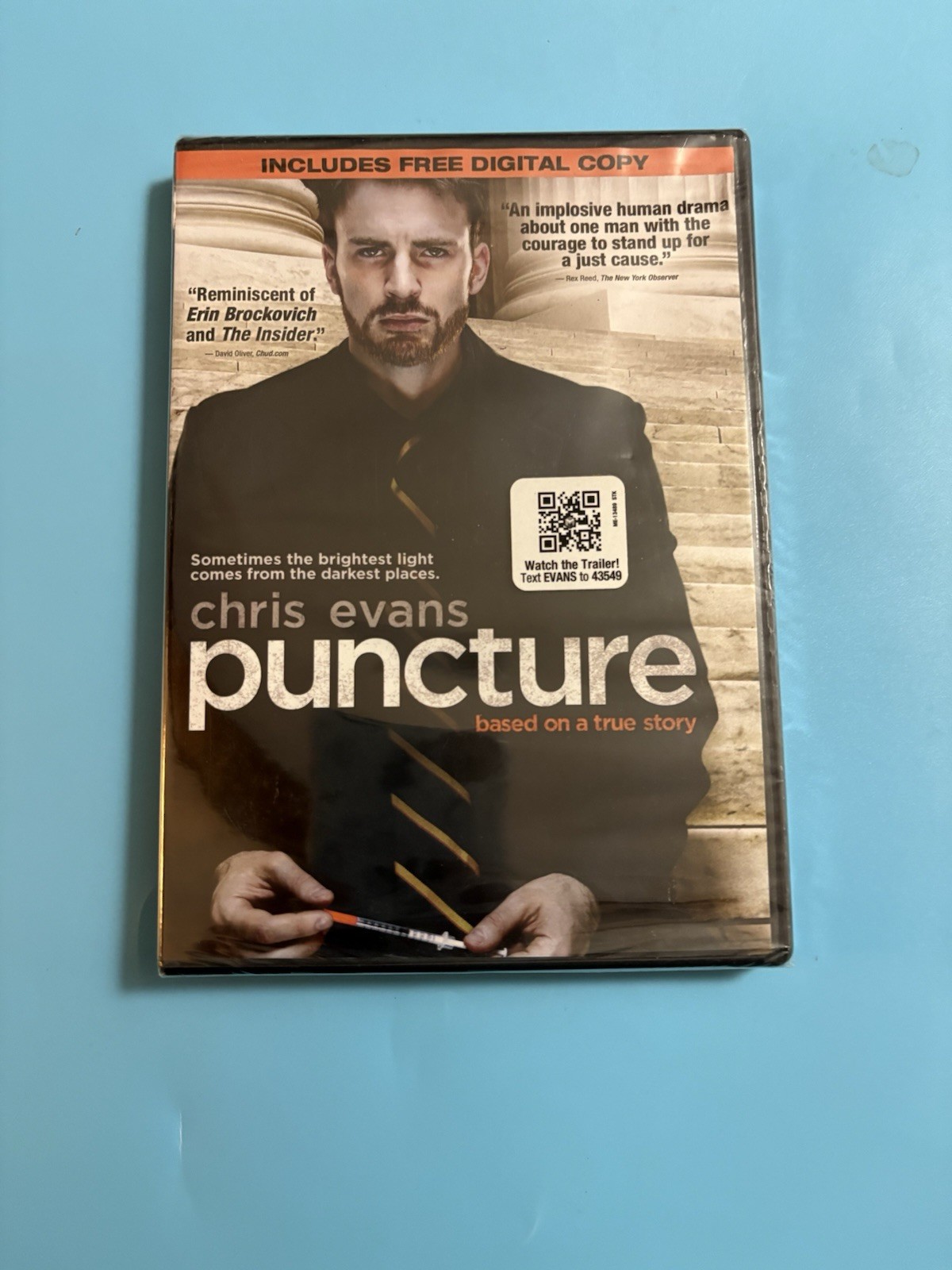 Puncture based on a true story Chris Evans DVD NEW SEALED