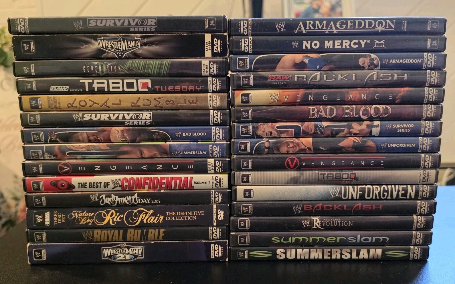 WWE DVD Lot 29 PPV Events WrestleMania Royal Rumble SummerSlam No Mercy
