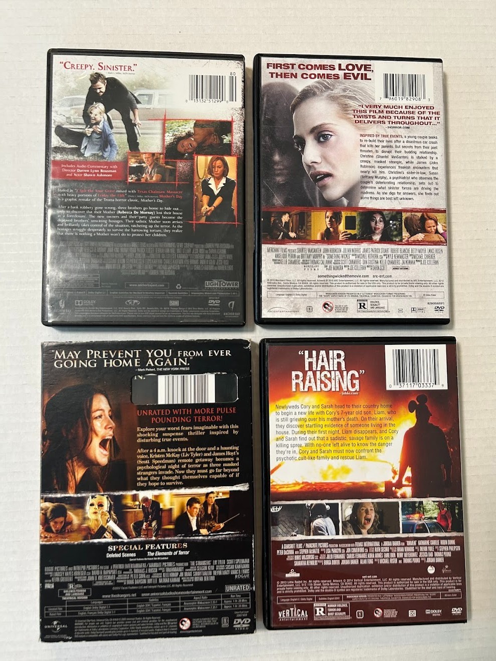 DVD Lot-04, 22 Horror Movies, The Purge, Resident Evil, The Cavern, Mama