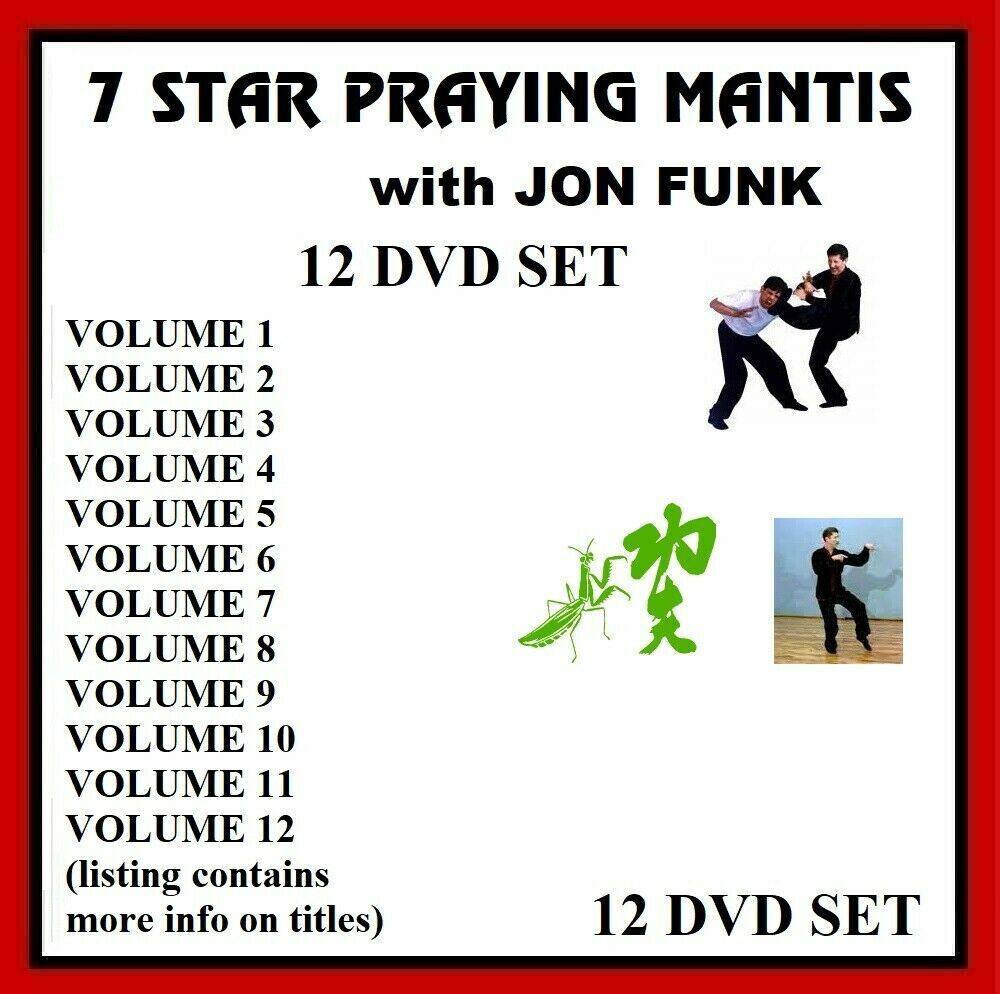 7 Star Praying Mantis 12 DVD Set seven star Shaolin Kung shaolin instructional