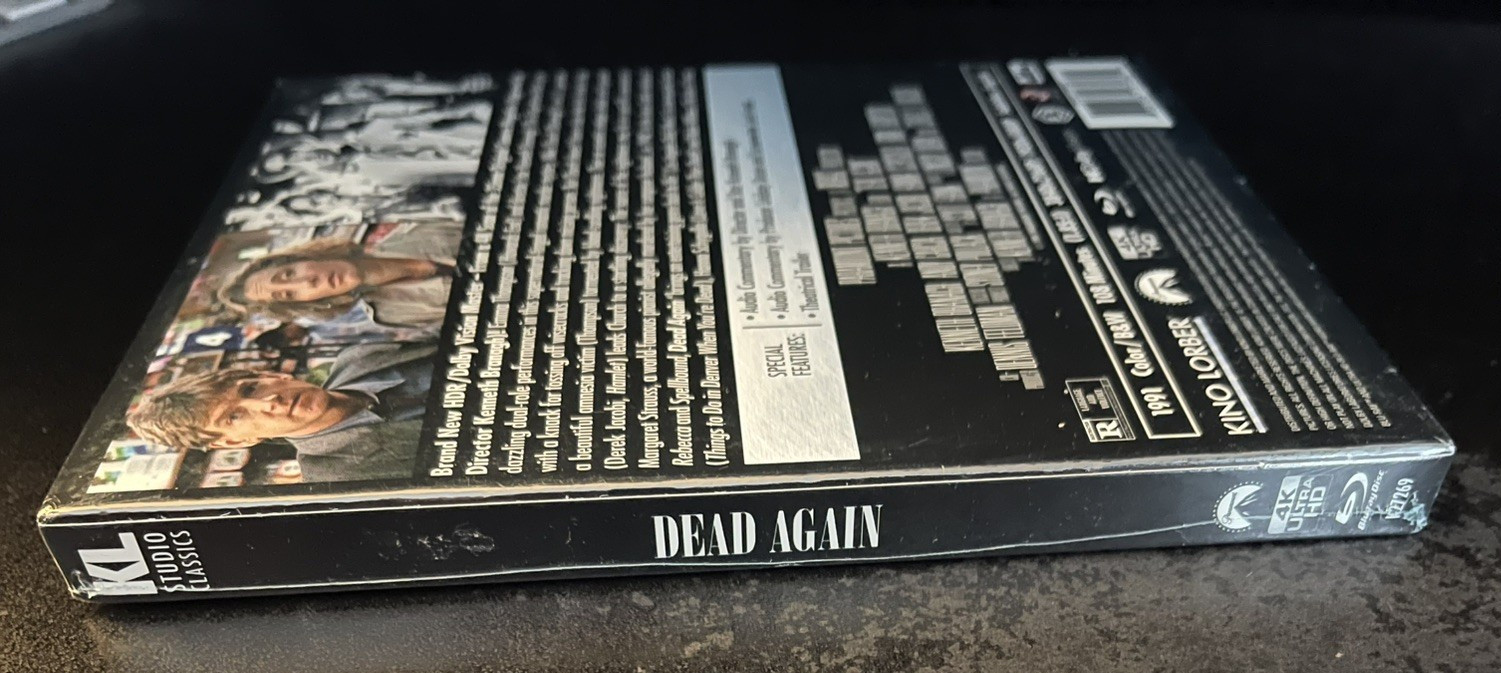 Dead Again (4K Ultra HD Blu-Ray) 1991 Kino Lorber With Special Features ~Sealed