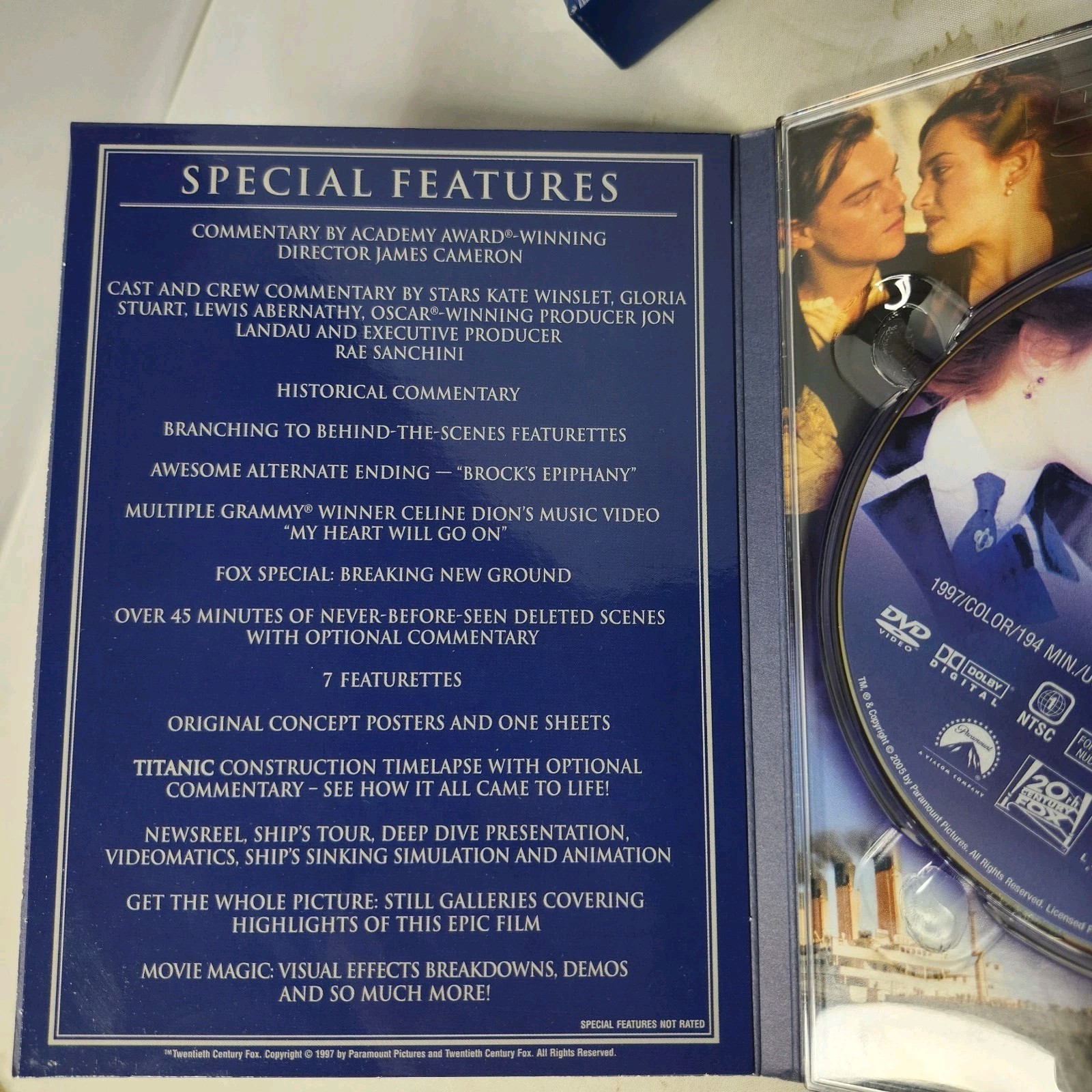 Titanic Special Collector’s Edition DVD 2005 3-Disc Box Set Leonardo DiCaprio