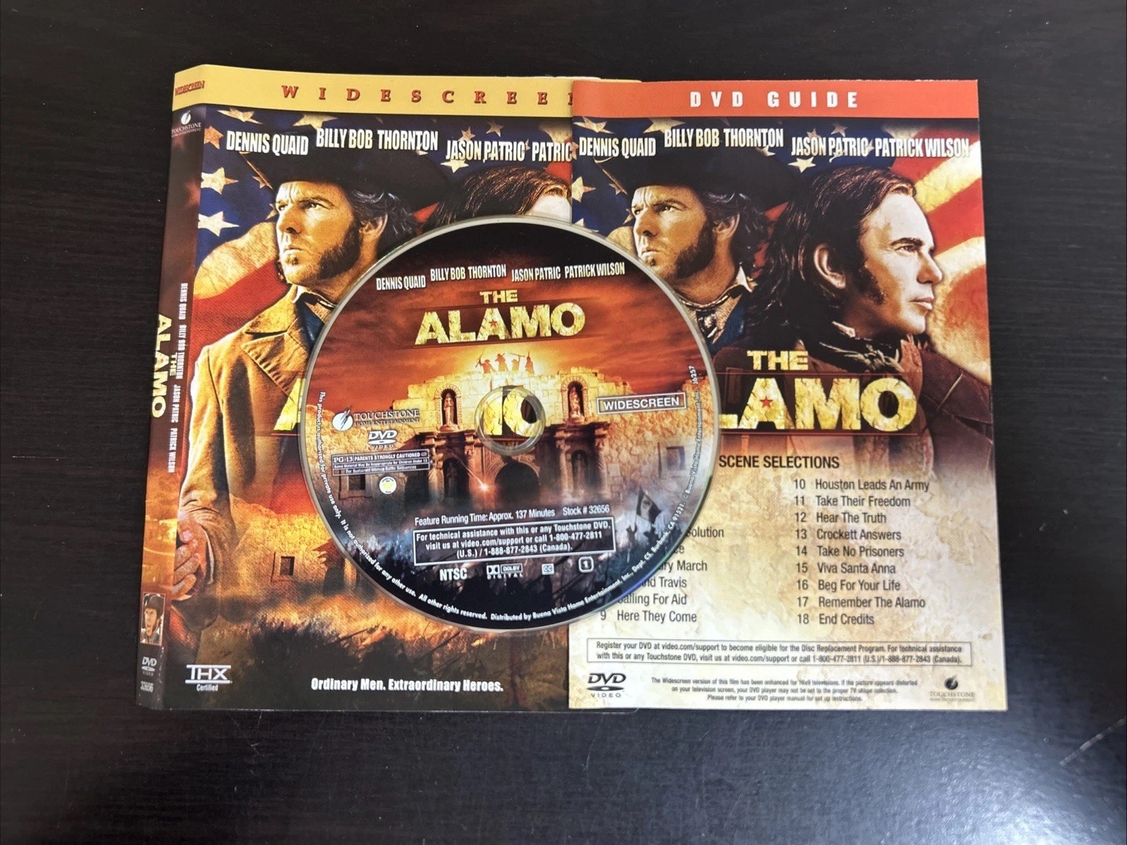 The Alamo DVD Insert Cover No Case Billy Bob Thornton Dennis Quaid Jason Patric