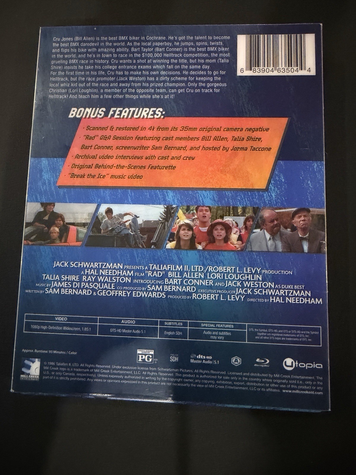 Rad (Blu-ray Steelbook, 1986, Mondo) BMX 80s Movie, Slipcover Limited Edition