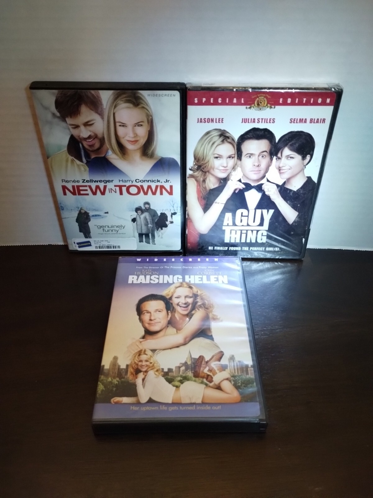 Set Of 3 Rom Com Dvds New In Town A Guy Thing Raising Helen