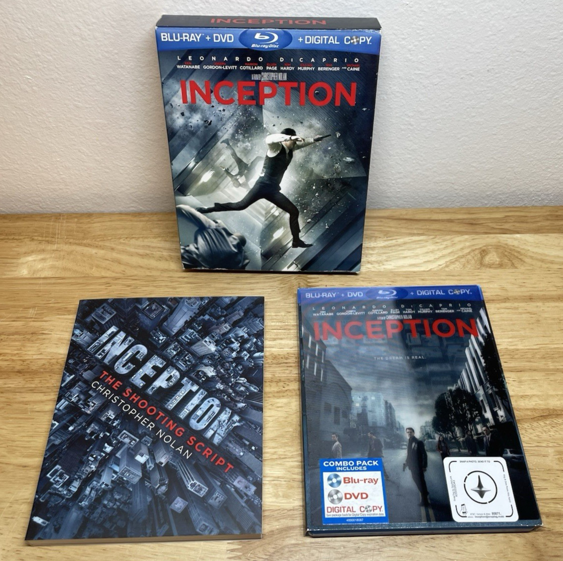 Inception (Blu-ray DVD Digital) OOP Best Buy Exclusive With Script Tested!