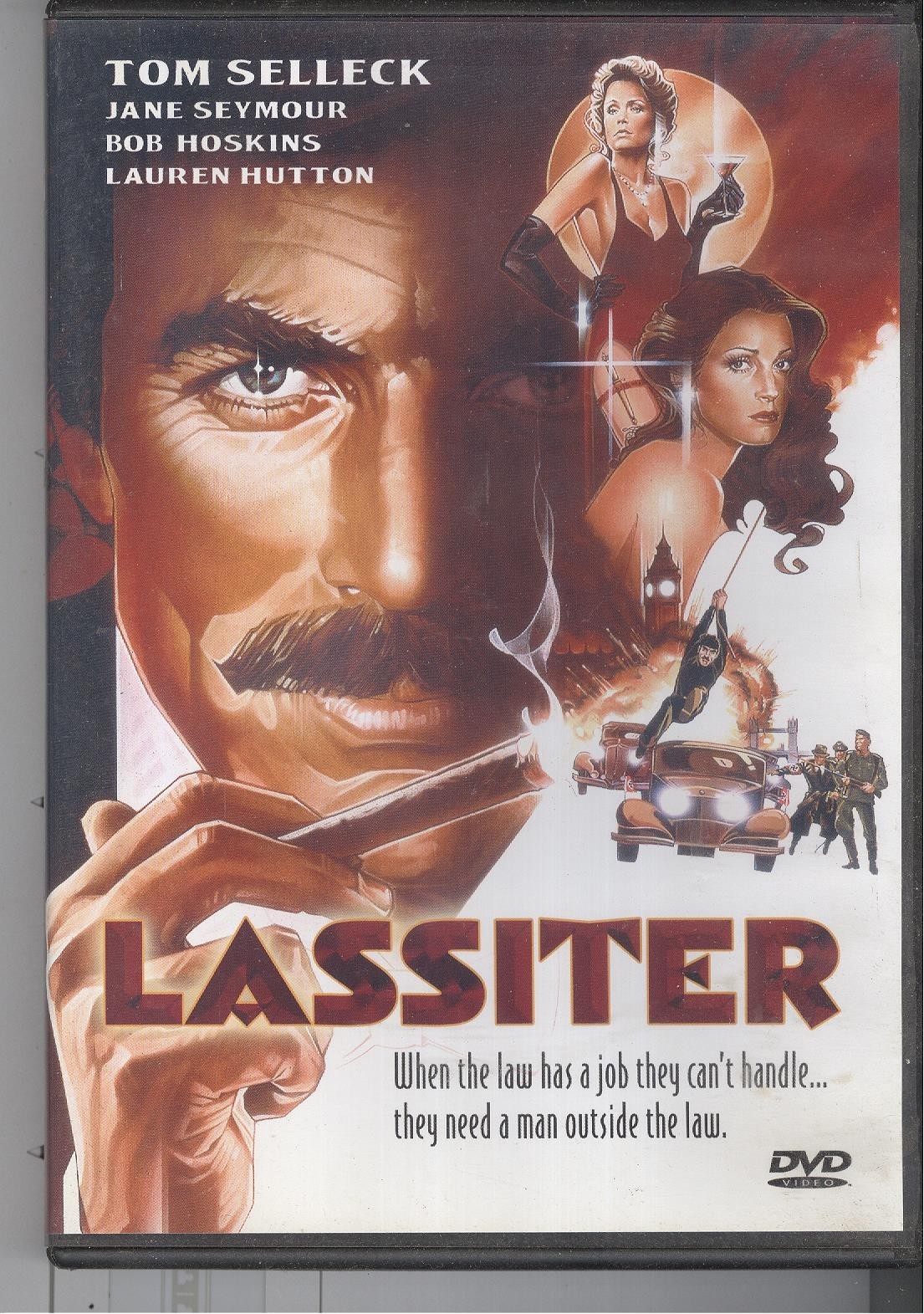 Lassiter (1984) R1 DVD Tom Selleck Jane Seymour Lauren Hutton Bob Hoskins Crime