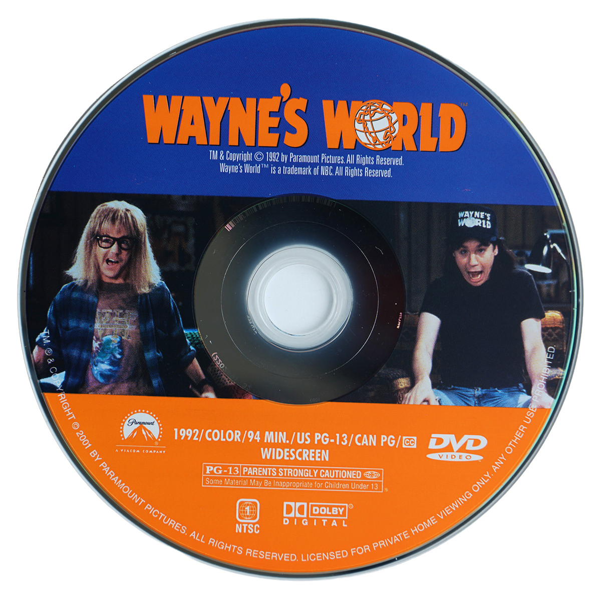 Wayne’s World DVD 1992 Widescreen Mike Myers Dana Carvey