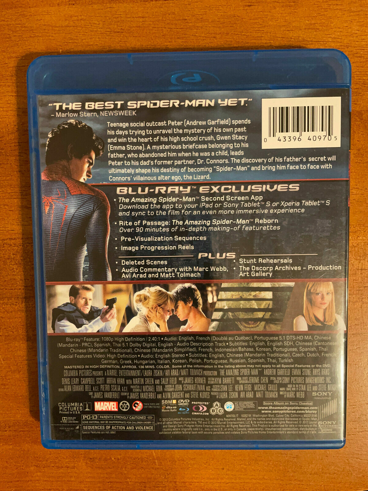 Lot of 4 Blu-Ray Movies, Marvel, Star Wars, Iron Man/Hulk, Spider-Man, X-Men