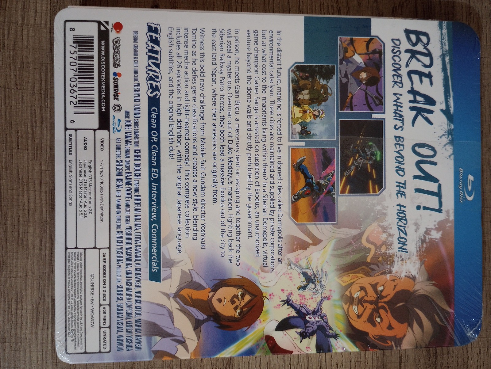 Overman King Gainer: The Complete Series (Blu-ray) Discotek, brand-new, sealed