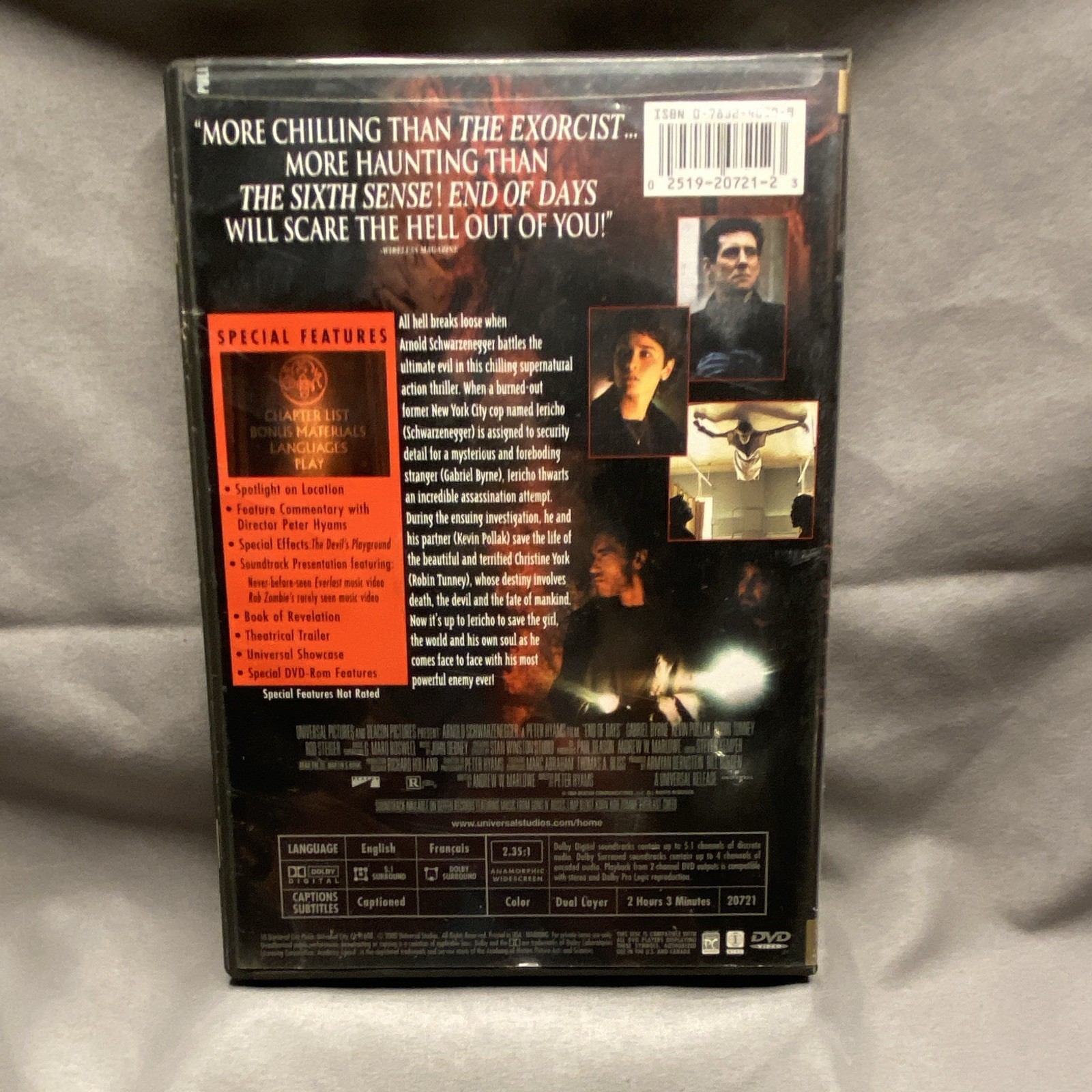 Universal End of Days DVD Widescreen Collector’s Edition R 123 Min 2.35:1