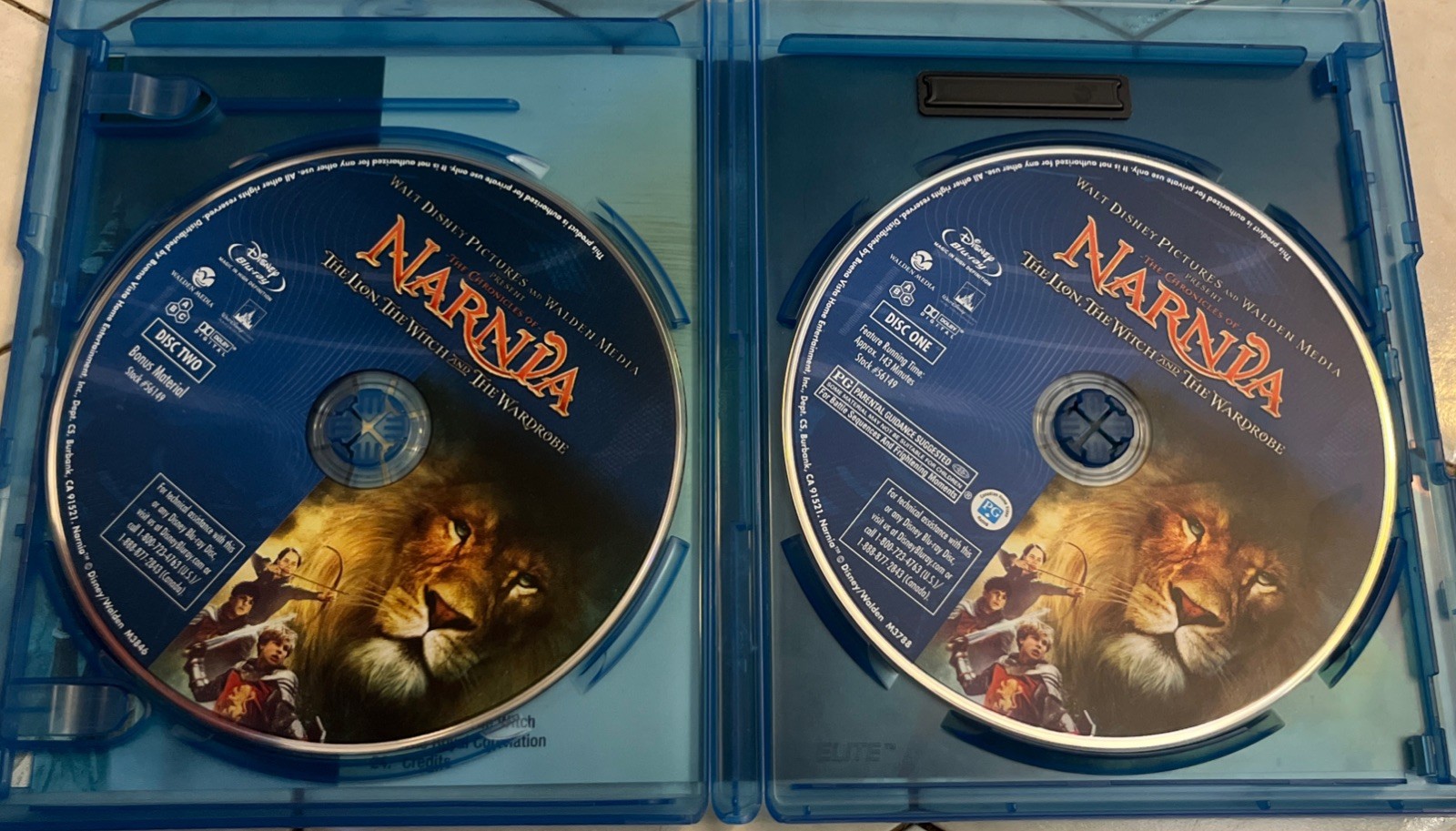 The Chronicles of Narnia Trilogy 1 2 3 (3 Blu Ray SET LOT)