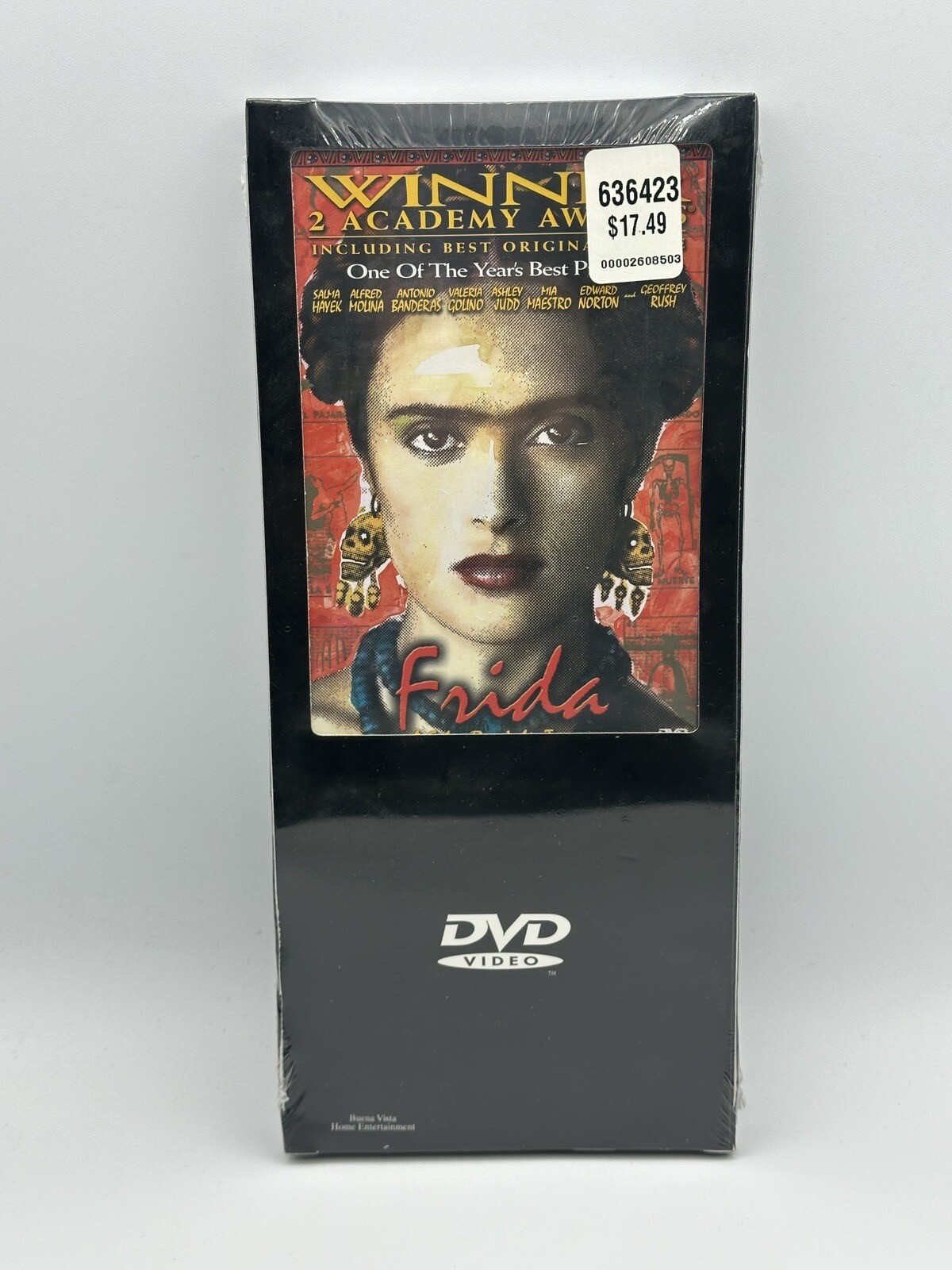 Frida Salma Hayek Julie Taymor 2003 DVD Sealed LONGBOX! Buena Vista Watermark!
