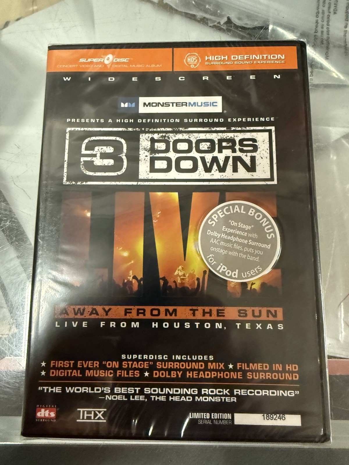 Brand New 3 Doors Down Live Away From The Sun Live From Houston Texas DVD 2005