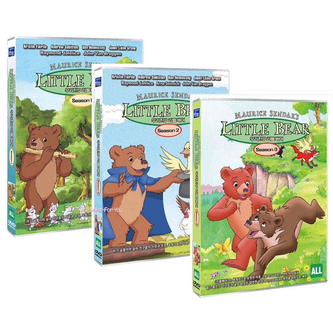 Little Bear Seasons 1 2 3 DVD Set(3 Disc, 3 Cases) 1995–2003 Maurice Sendak’s