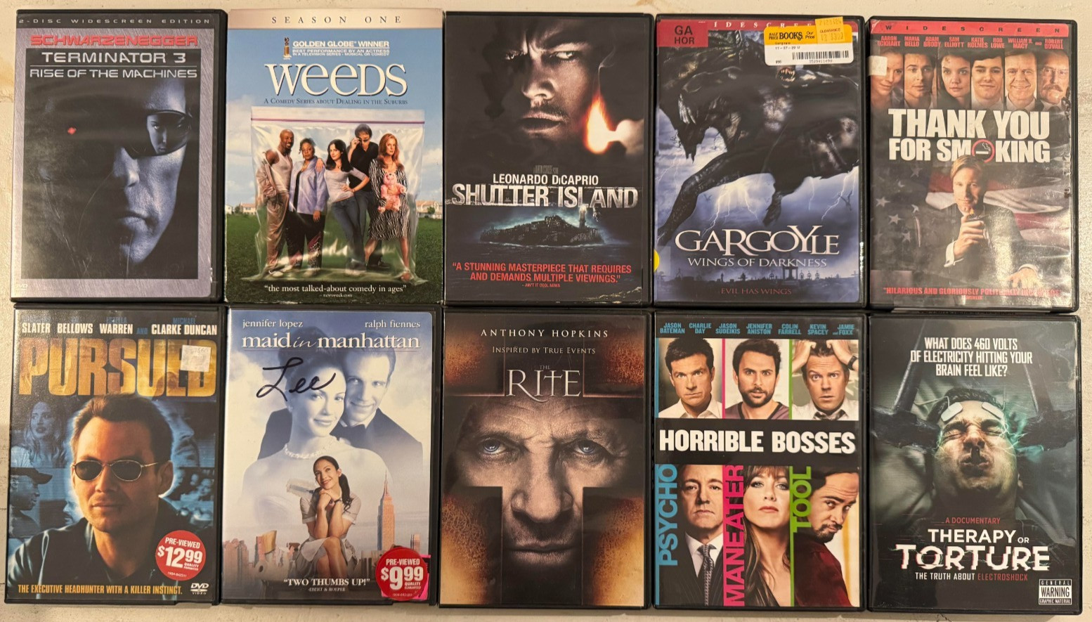 LOT OF 20 DVDS – SEE PICTURES FOR TITLES – LOT #D101