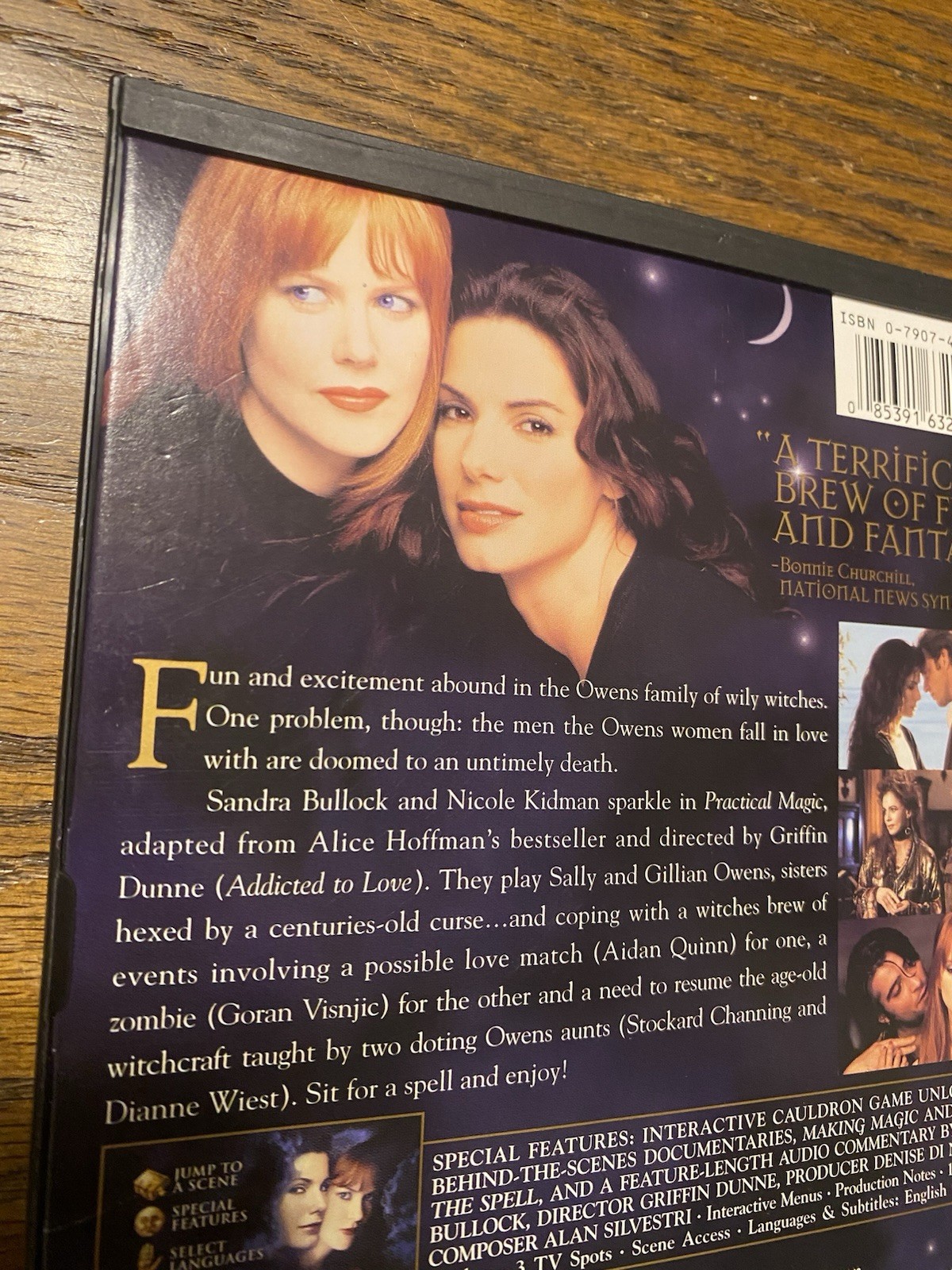 Practical Magic (DVD, 1998) Sandra Bullock Nicole Kidman Witch Supernatural Oop