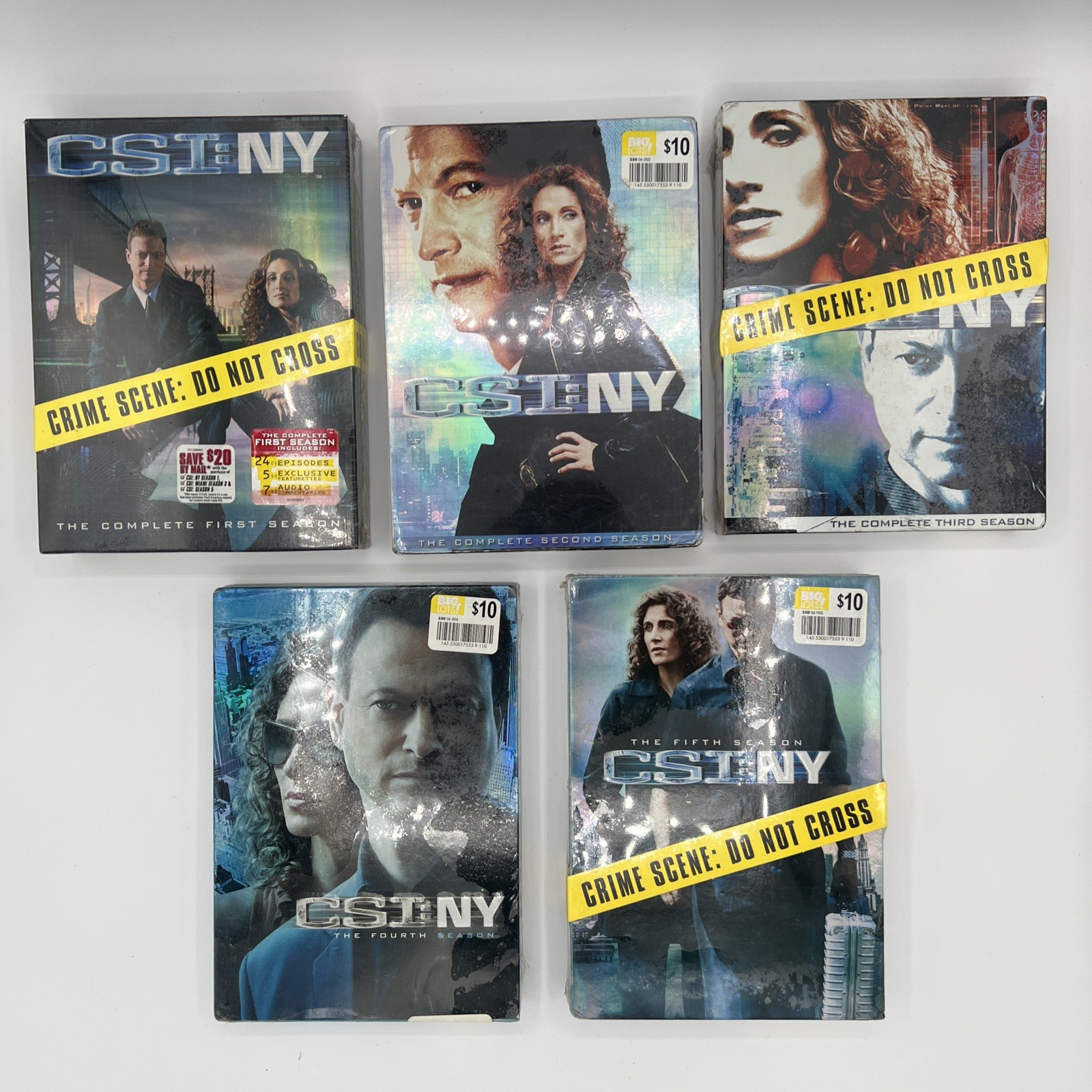 New/Sealed CSI: NY The Seasons 1-5 DVD Box Sets – CBS DVD Crime Drama Series